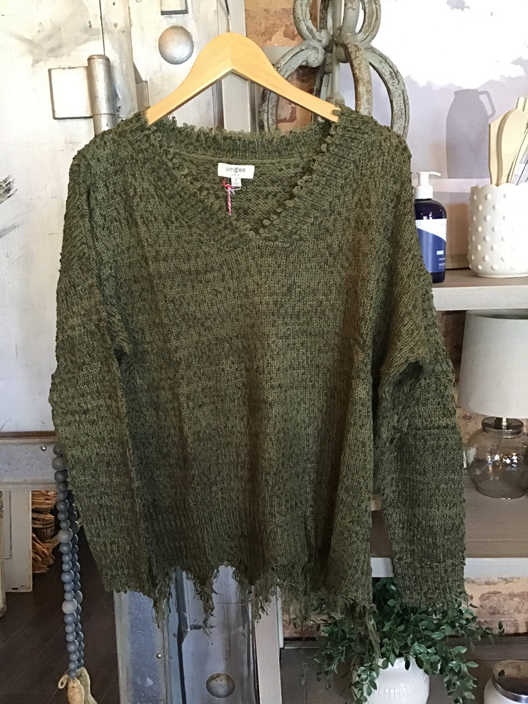 Rip Tee in Olive