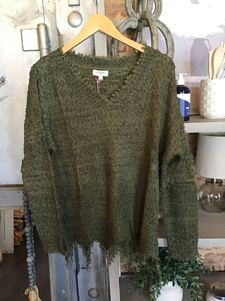 Rip Tee in Olive