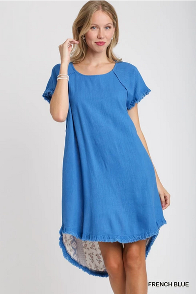 Country Dress in French Blue