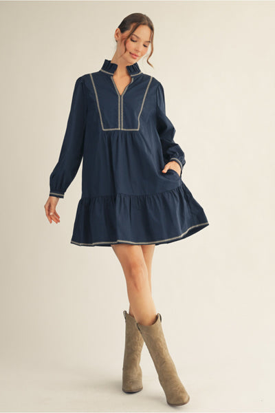 Concert Dress in Navy