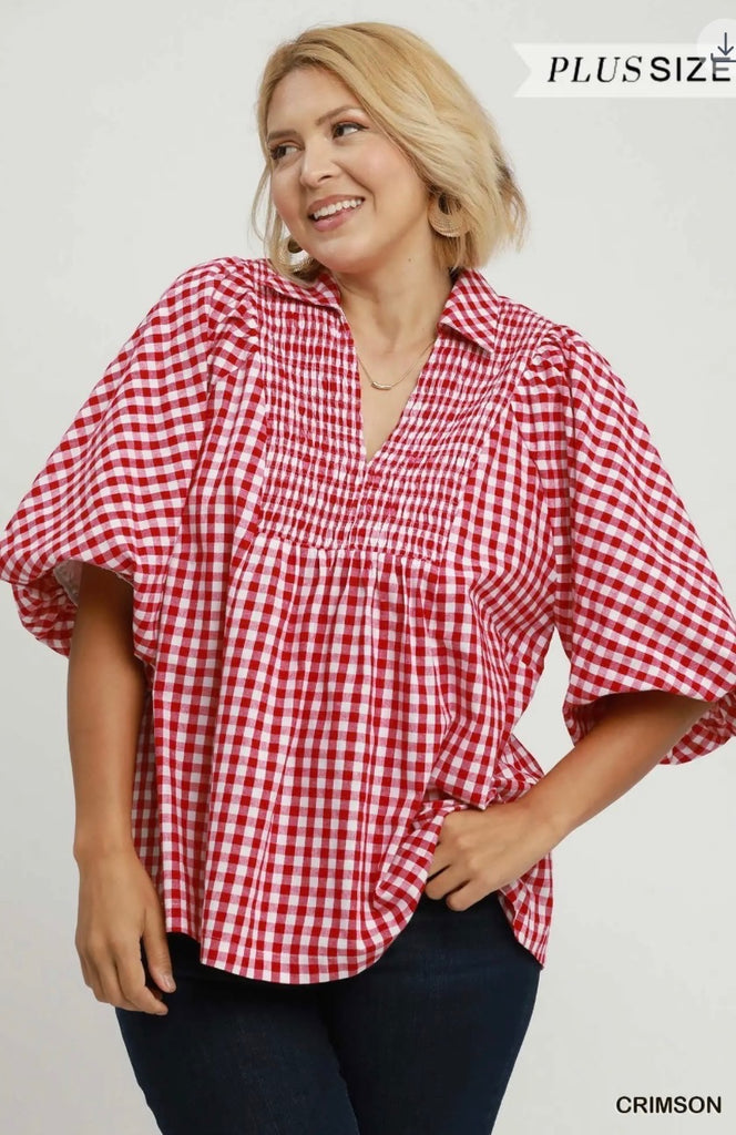 Crimmy Top in Crimson