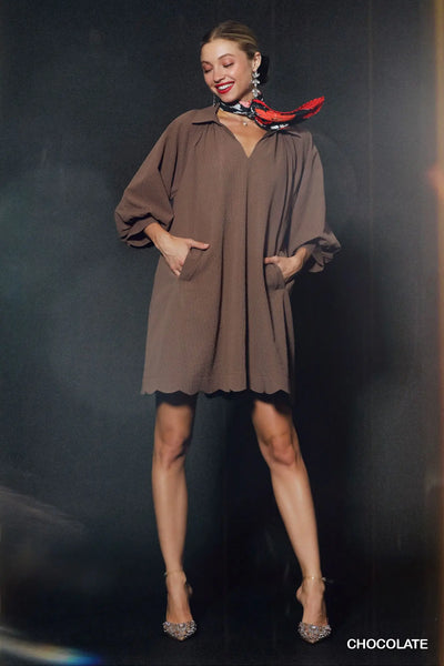 October Feels Dress in Chocolate