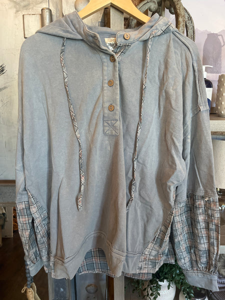 Snowflake Top in Ice Blue