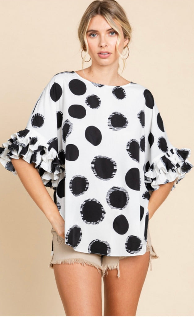 Spot Top in White