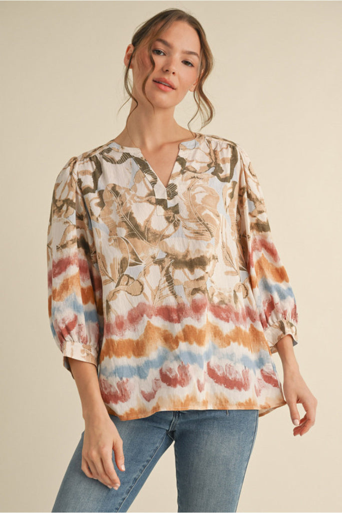 Wave Top in Mauve