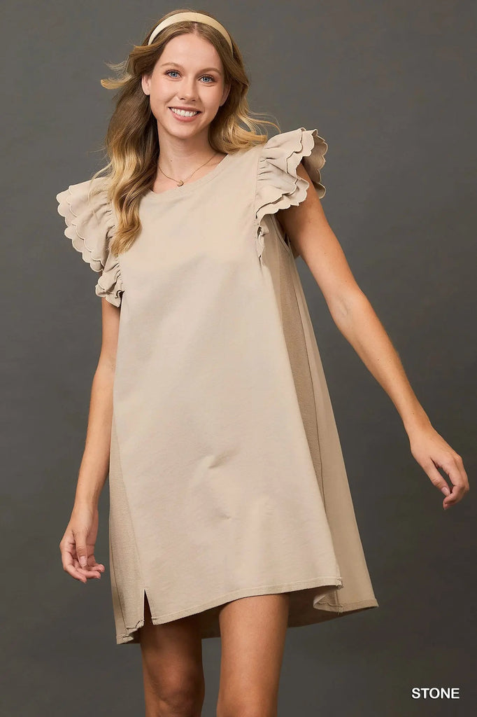 Bunny Dress in Stone