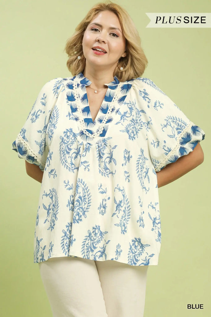 Riffly Top in Plus Size