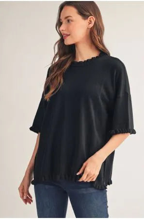Ivy Top in Black