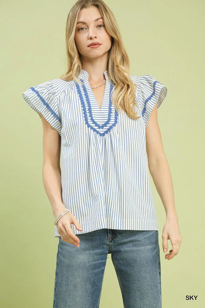 Striped Top in Plus Size