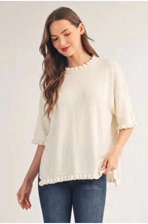 Ivy Top in Ivory