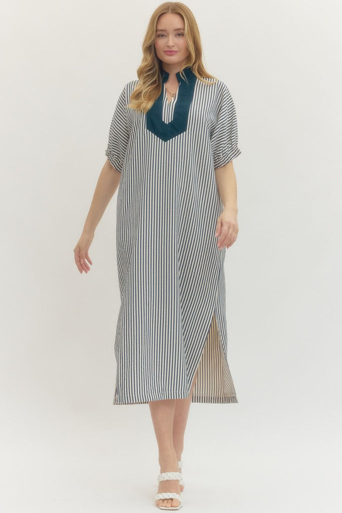 Berry Dress in Indigo