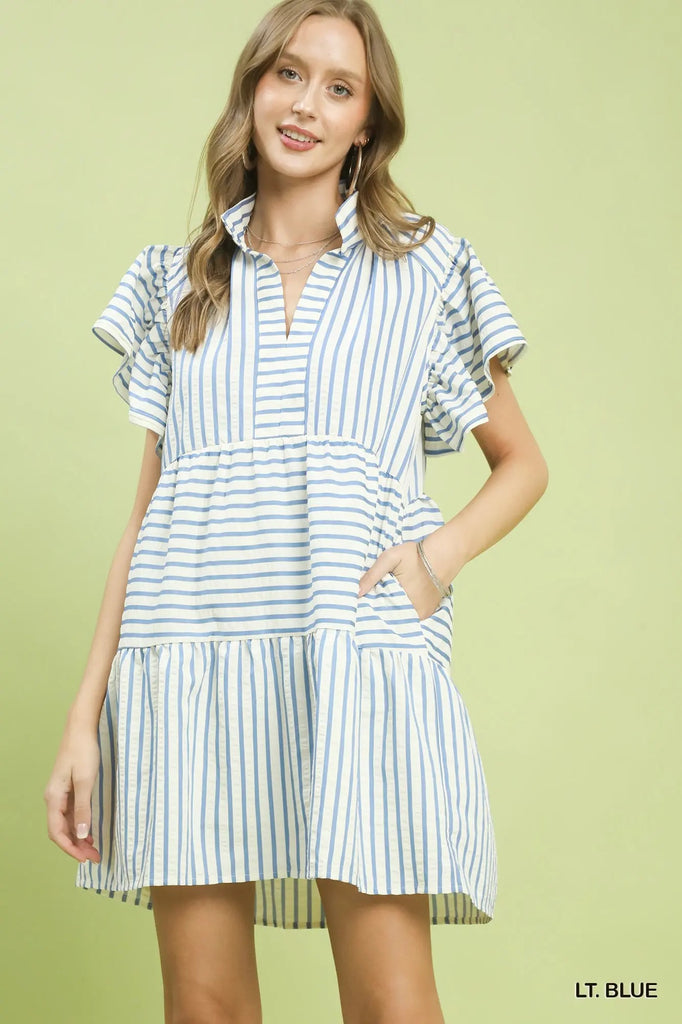 Lovely Dress in Light Blue The Vintage Peach Boutique Lovely Dress in Light Blue The Vintage Peach Boutique