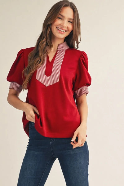 Stadium Top in Red