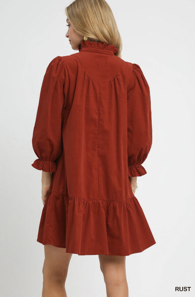 Lee Dress in rust