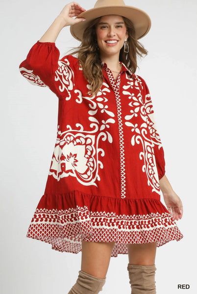 Mariana Dress in Red