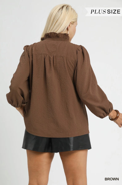 Ann Top Plus in brown