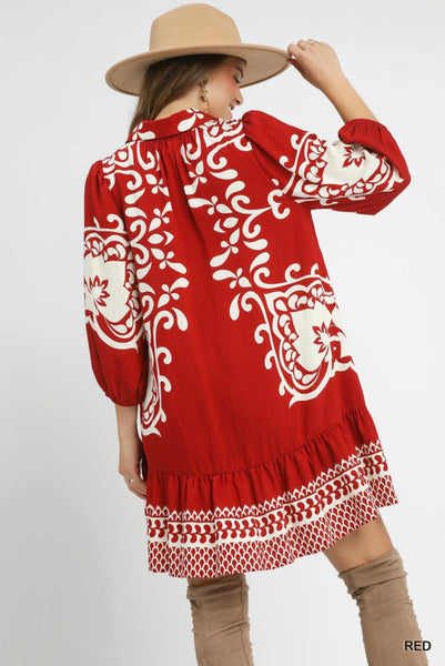 Mariana Dress in Red