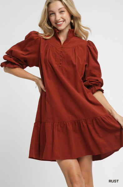Lee Dress in rust