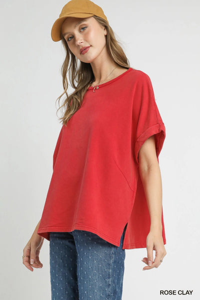Kinsey Top in rose clay