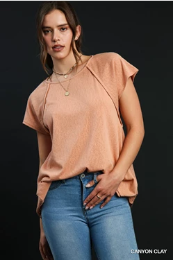 Patch Top in Canyon Clay