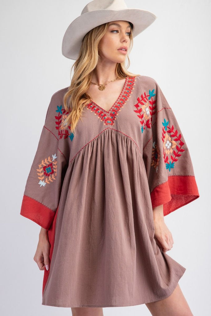 Cowgirl Dress in Mocha
