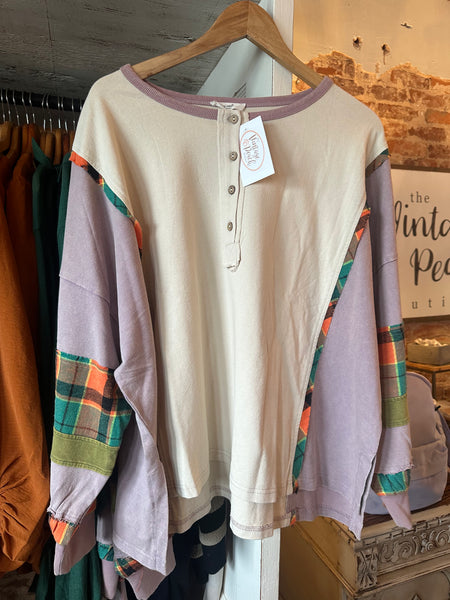 Scarecrow Top in Oat Grey