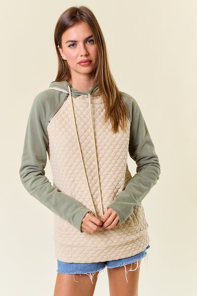 Maren Hoodie in Oat/Olive