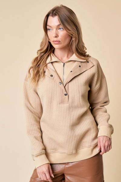 Ramsey Pullover in Tan