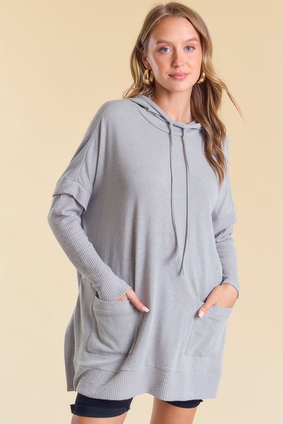 Natalie Hoodie in Heather Grey