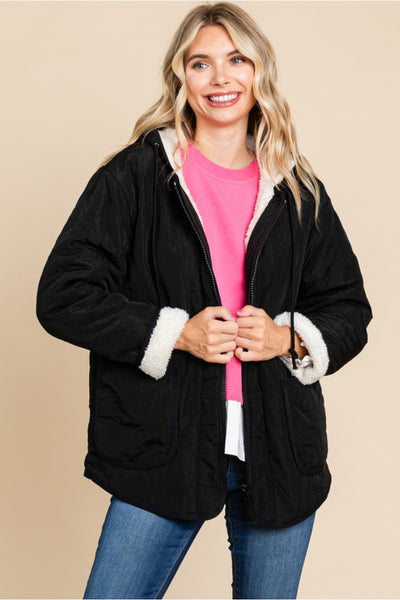 Quilted Jacket in Black