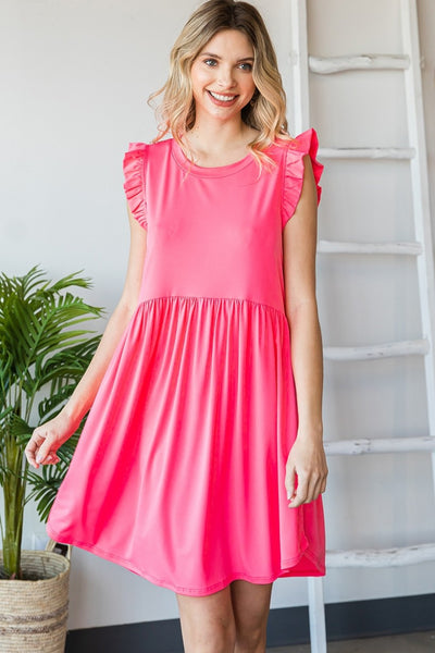 Lollipop Dress in Neon Pink