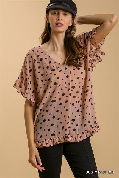 Katherine Top in Dusty Rose