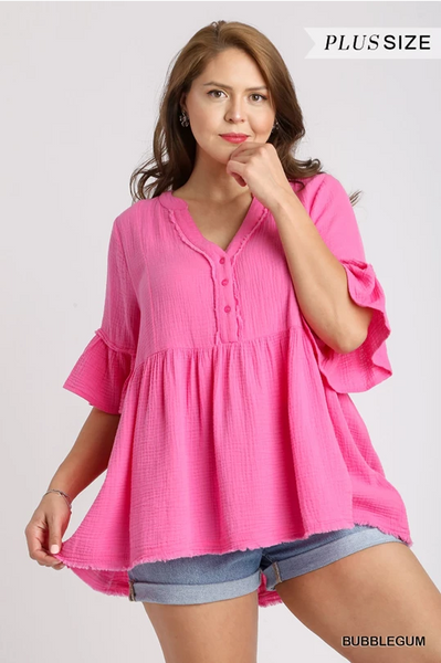 Sunny Top in Bubblegum - Plus