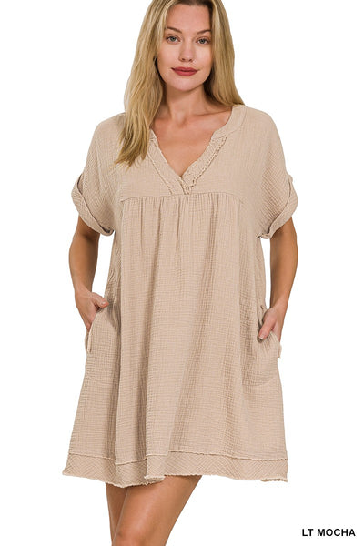 Kason Dress in LT Mocha