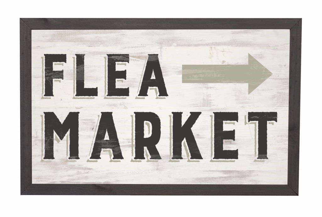 Flea Market Framed Sign