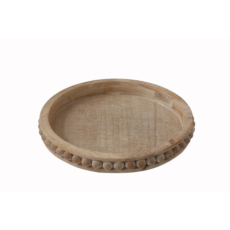 Dottie Wood Round Tray