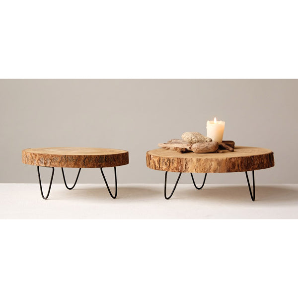Paulowina Wood Pedestal 11"