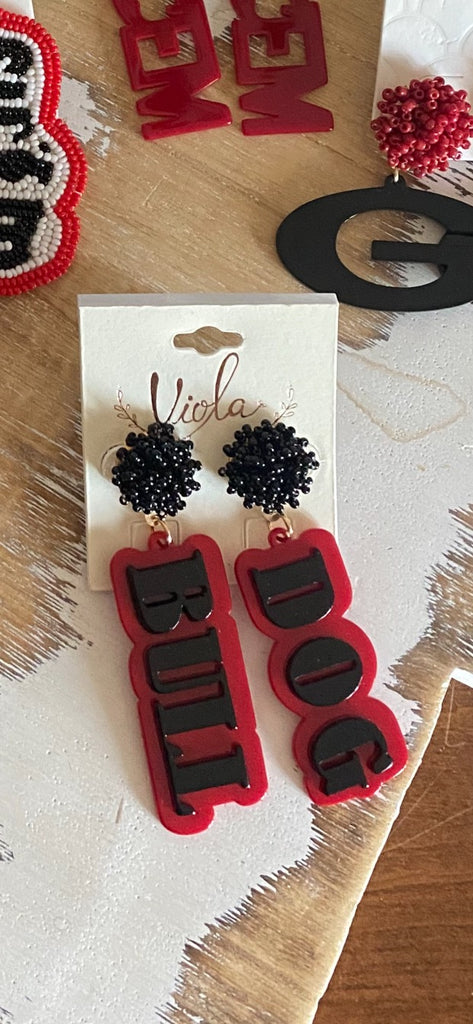 Bull Dog Earrings